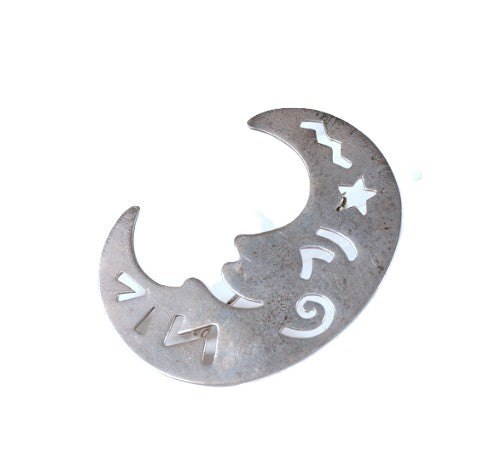 Navajo Sterling Silver Half Moon Pin