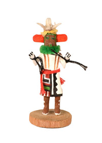 Hopi Kachina Miniature Mustard Green Doll By Long
