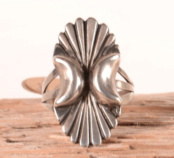 Navajo Sterling Silver Concho Style Ring