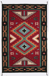 Southwest Wool Area Rug, 4' x 6"