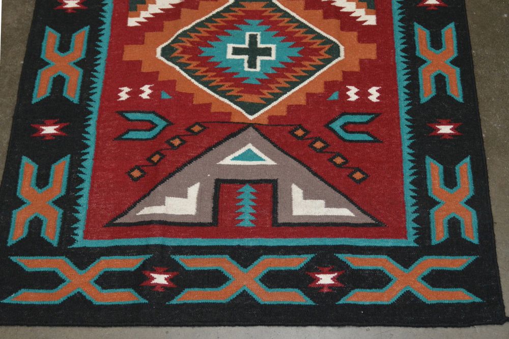 Southwest Wool Area Rug, 4' x 6"