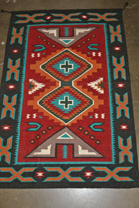 Southwest Wool Area Rug, 4' x 6"
