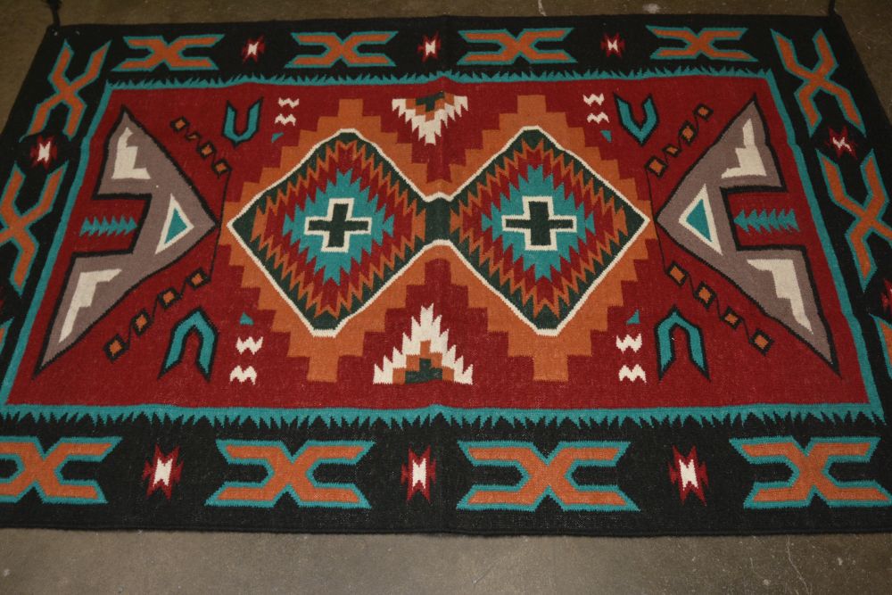 Southwest Wool Area Rug, 4' x 6"