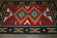 Southwest Wool Area Rug, 4' x 6"