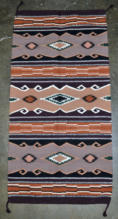 Southwest Wool Area Rug, 64" x 32"