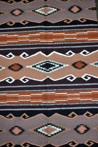 Southwest Wool Area Rug, 64" x 32"