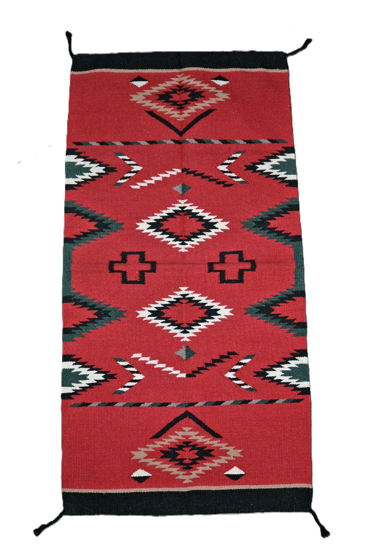 Southwest Wool Area Rug, 64" x 32"