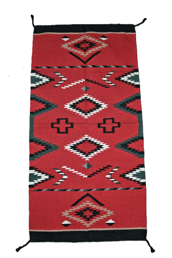 Southwest Wool Area Rug, 64" x 32"