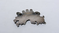 Zuni Rainbow Pin with Inlaid Stones 2.75"