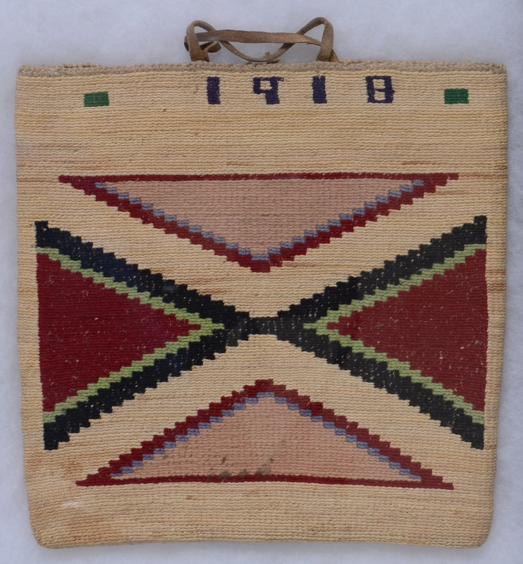 Nez Perce Cornhusk Bag "1918"