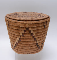 Large lidded Salish Basket