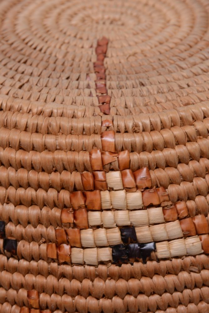Large Salish Storage Basket with Lid