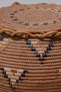 Large Salish Storage Basket with Lid