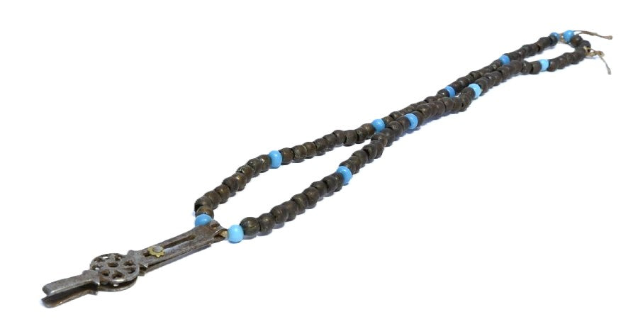 Southern Plains Bead and Whisker Puller Pendant Necklace