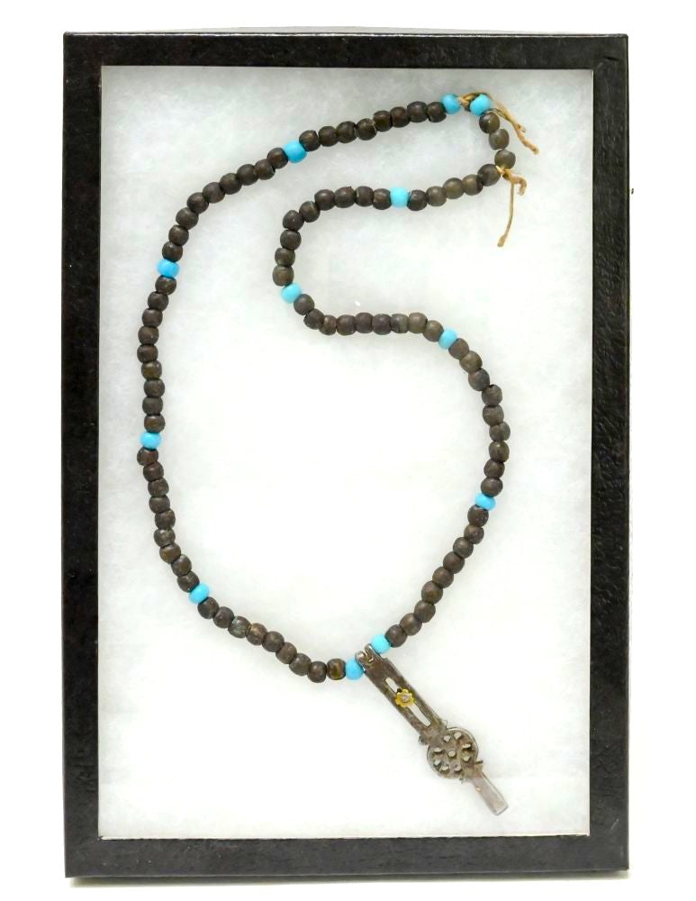 Southern Plains Bead and Whisker Puller Pendant Necklace
