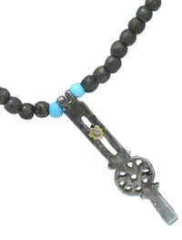 Southern Plains Bead and Whisker Puller Pendant Necklace