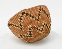 Antique Puget Sound imbricated basket