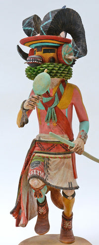 Hopi Pueblo Big Horn Ram (Pang) Kachina Doll By Sam Kayquoptewa