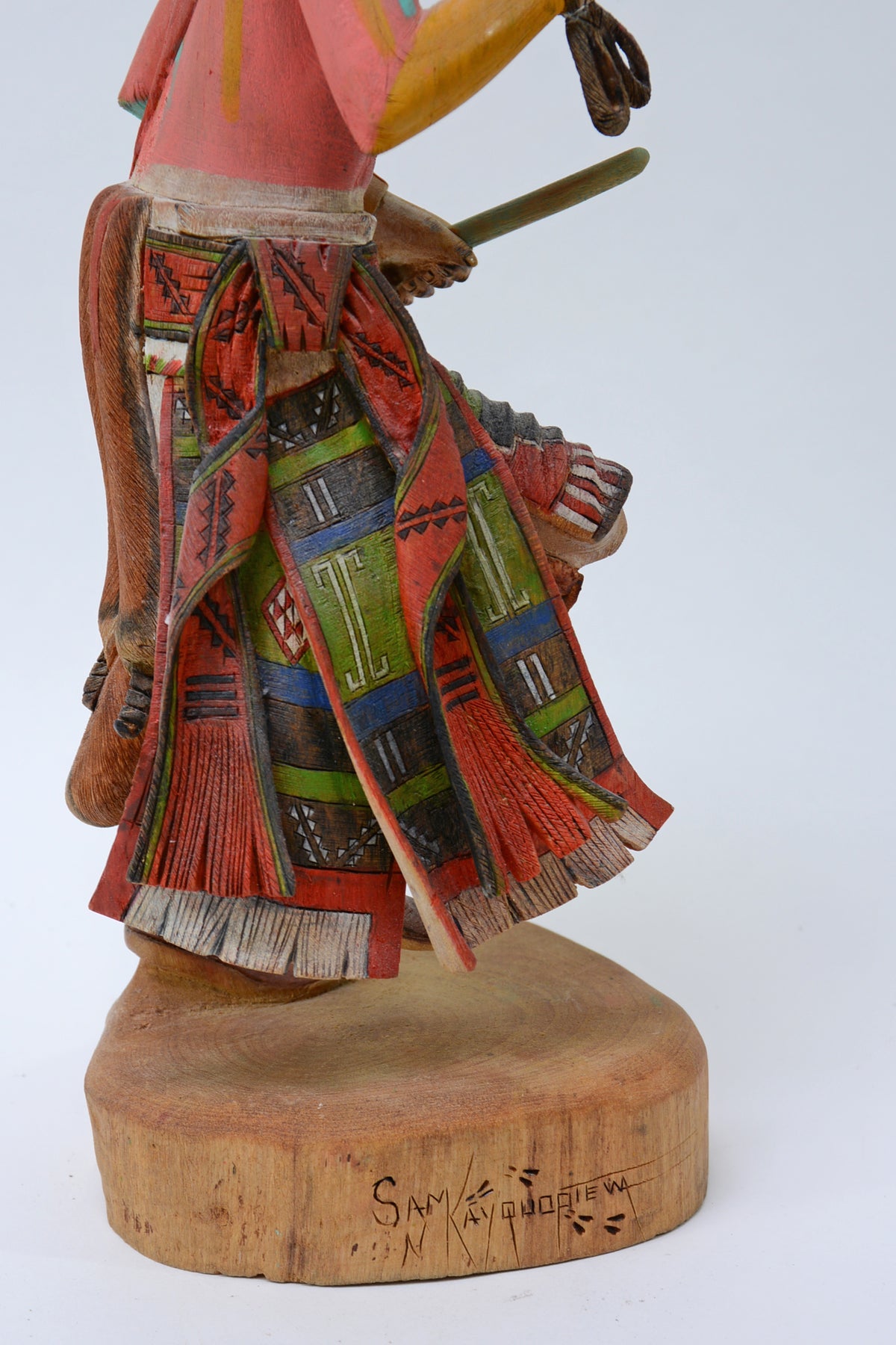 Hopi Pueblo Big Horn Ram (Pang) Kachina Doll By Sam Kayquoptewa