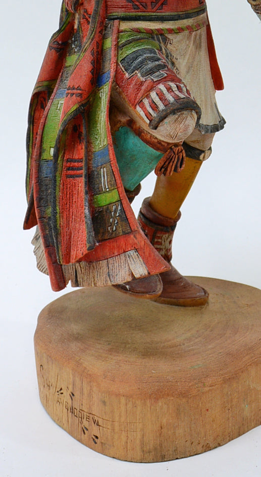 Hopi Pueblo Big Horn Ram (Pang) Kachina Doll By Sam Kayquoptewa