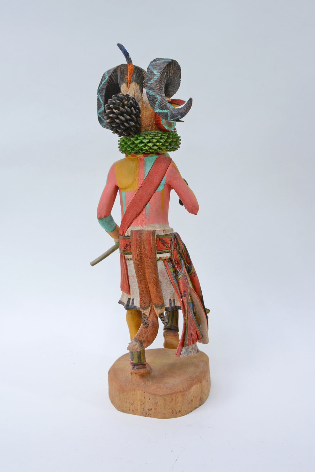 Hopi Pueblo Big Horn Ram (Pang) Kachina Doll By Sam Kayquoptewa