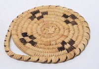 Papago Indian Basket with Coyote tracks motif