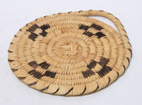 Papago Indian Basket with Coyote tracks motif