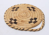 Papago Indian Basket with Coyote tracks motif