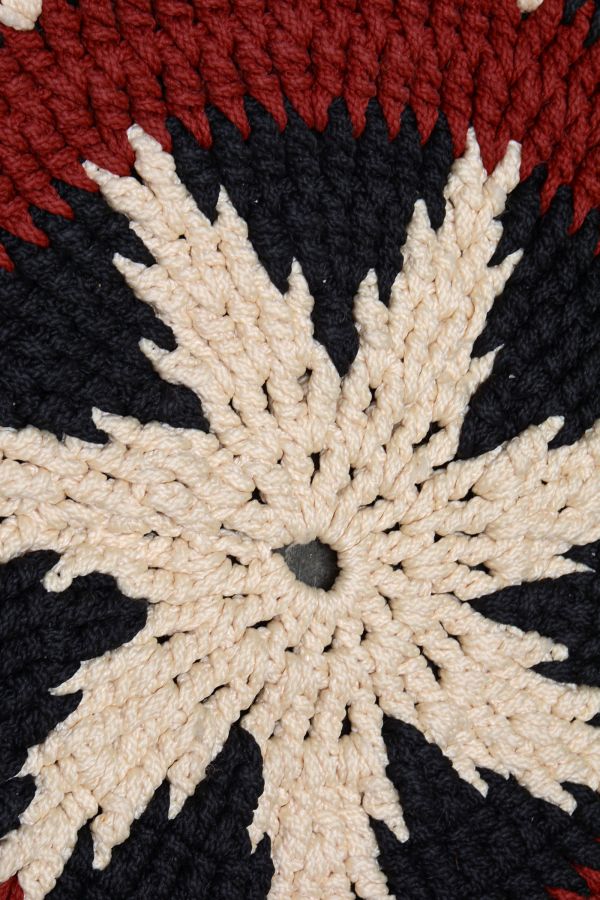 Navajo Cord Woven Wedding Basket Rug