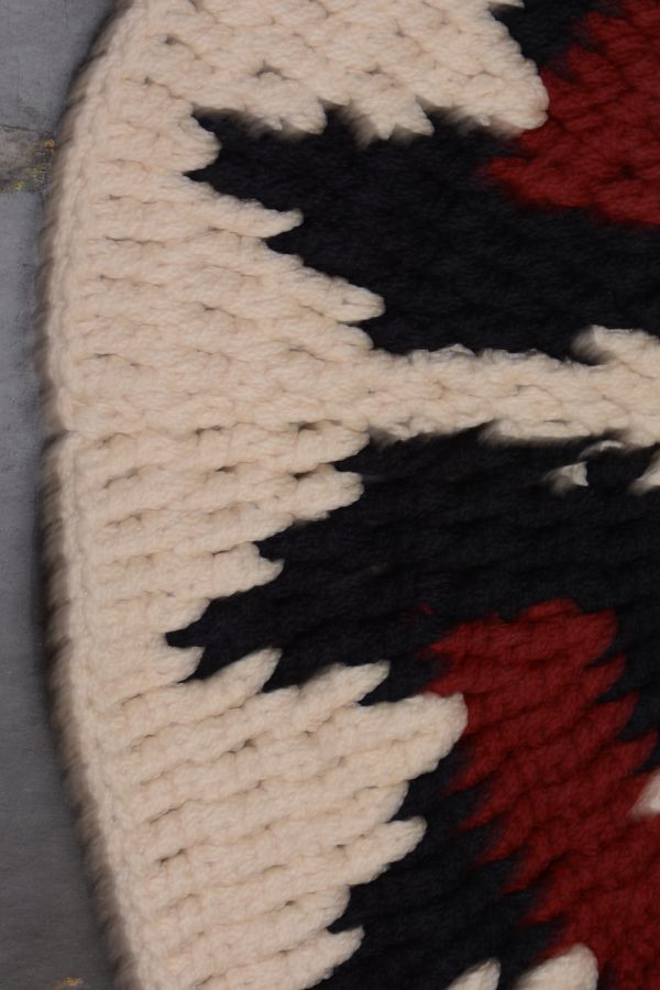 Navajo Cord Woven Wedding Basket Rug