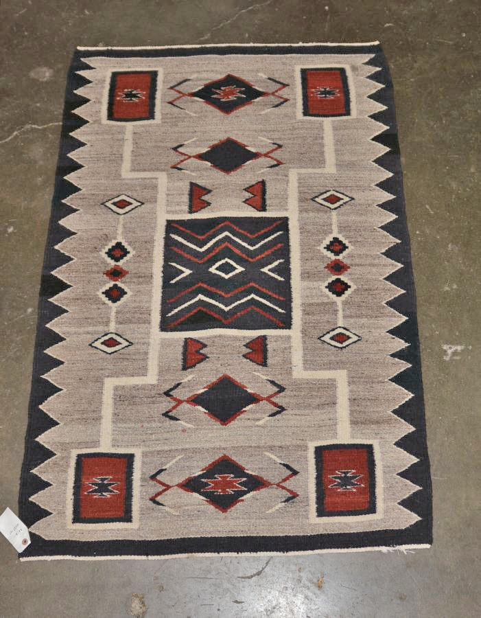 Southwest Area Rug - Storm Pattern Style - All Wool