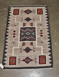 Southwest Area Rug - Storm Pattern Style - All Wool