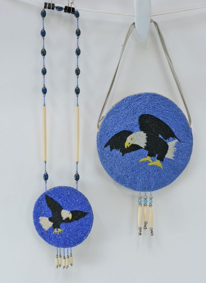 Yakima Beaded Bag and Necklace