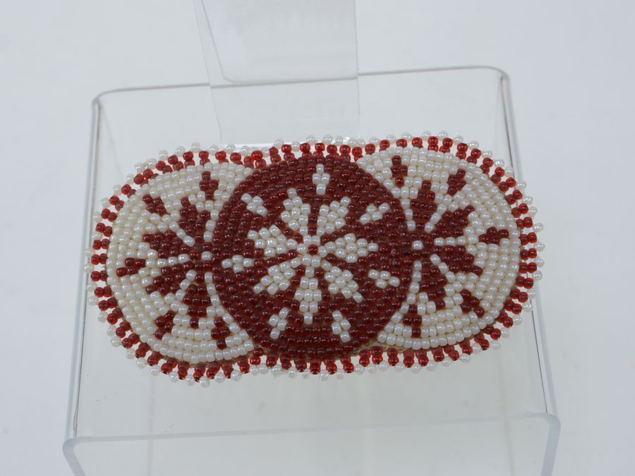 Paiute / Shoshone Beaded Hair Barrette, 4 3/4" x 2 1/2"