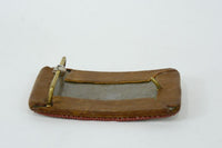 Fine Shoshone Beaded Buckle on leather over brass