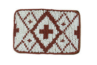 Fine Shoshone Beaded Buckle on leather over brass