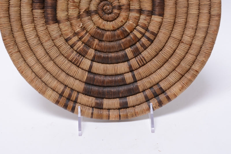 Antique Hopi Indian Coiled Basket Crow Mother Kachina