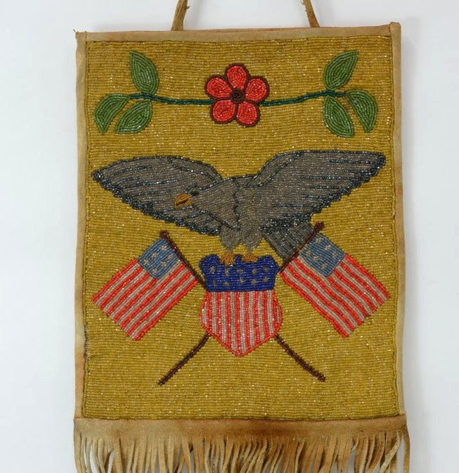 Umatilla / Yakima Beaded Pictorial Flat bag