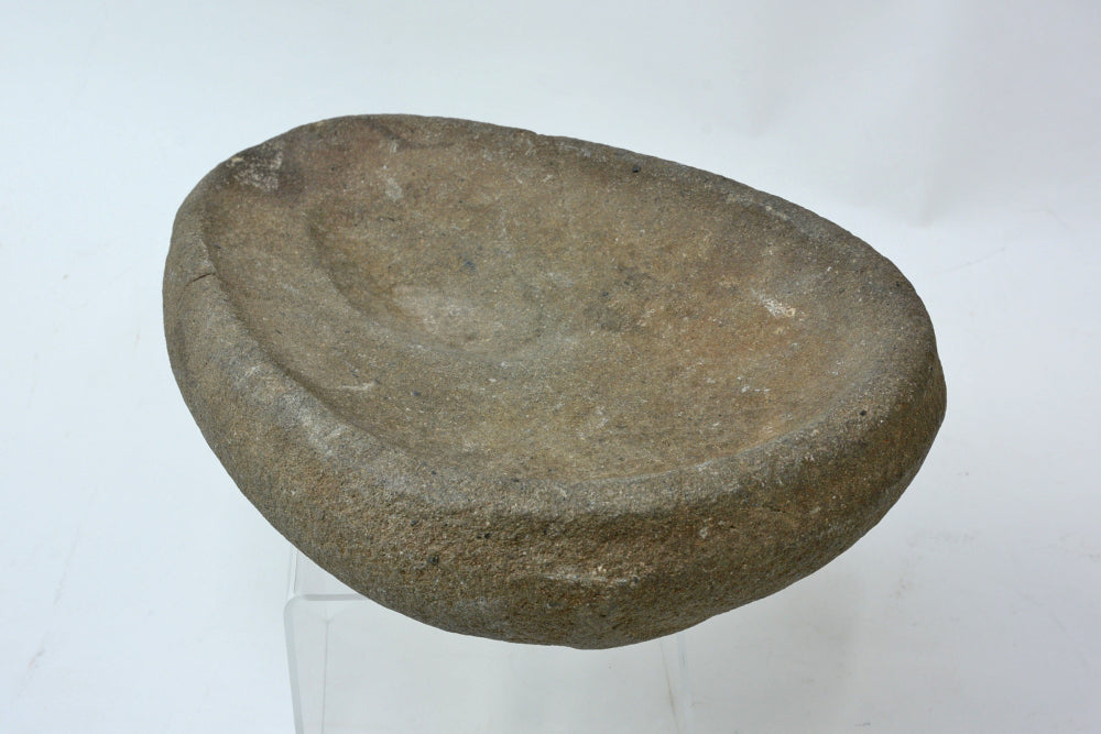 Hard Stone Eskimo Oil Lamp With Whale or Reverse