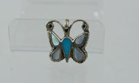 Vintage Zuni Butterfly Jewelry Set - Sterling Silver - Bracelet, Ring, Pendant
