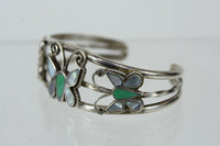 Vintage Zuni Butterfly Jewelry Set - Sterling Silver - Bracelet, Ring, Pendant