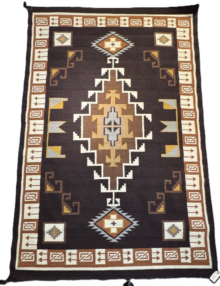 Southwest Area Wool Rug  6' x 9'