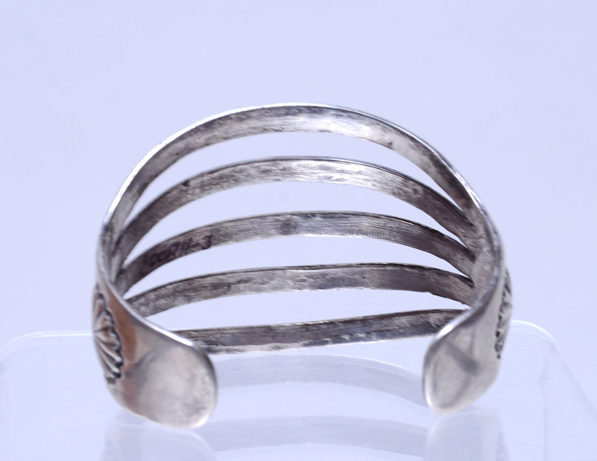 Navajo Silver Bracelet Mid 20th century Open Work