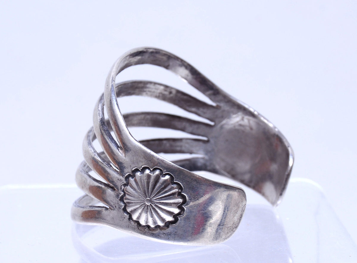 Navajo Silver Bracelet Mid 20th century Open Work