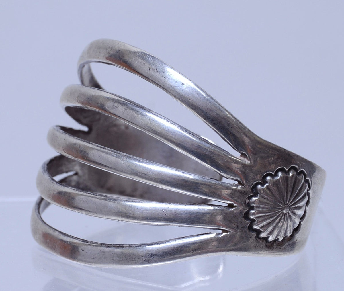 Navajo Silver Bracelet Mid 20th century Open Work