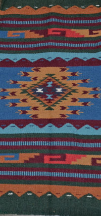 Southwest Area Rug - All Wool - 32" x 64"