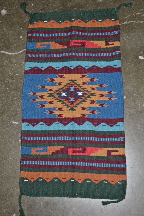 Southwest Area Rug - All Wool - 32" x 64"