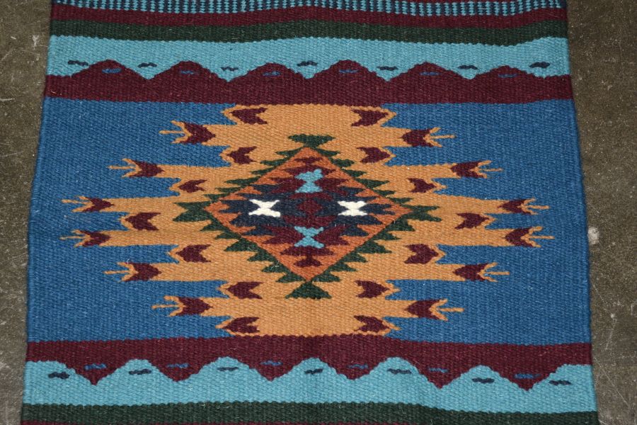 Southwest Area Rug - All Wool - 32" x 64"