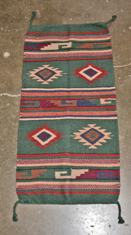 Southwest Area Rug - All Wool - 20" x 40"