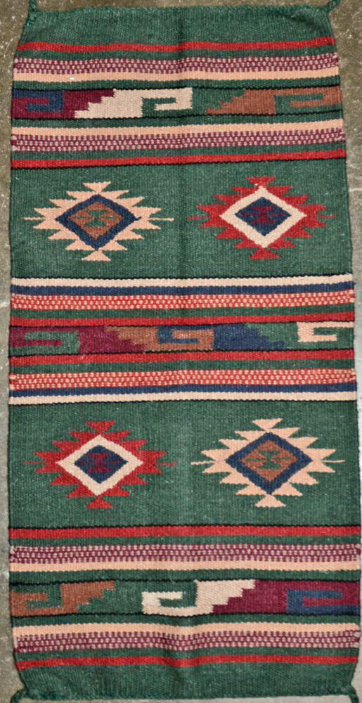Southwest Area Rug - All Wool - 20" x 40"